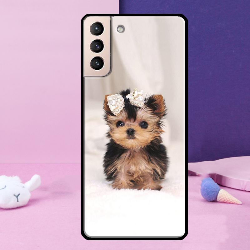 Yorkshire Terrier Dog Phone Case For Samsung Galaxy S25 Ultra S23 S20 S21 S22 S24 FE S9 S10 Plus S24 Ultra Cover