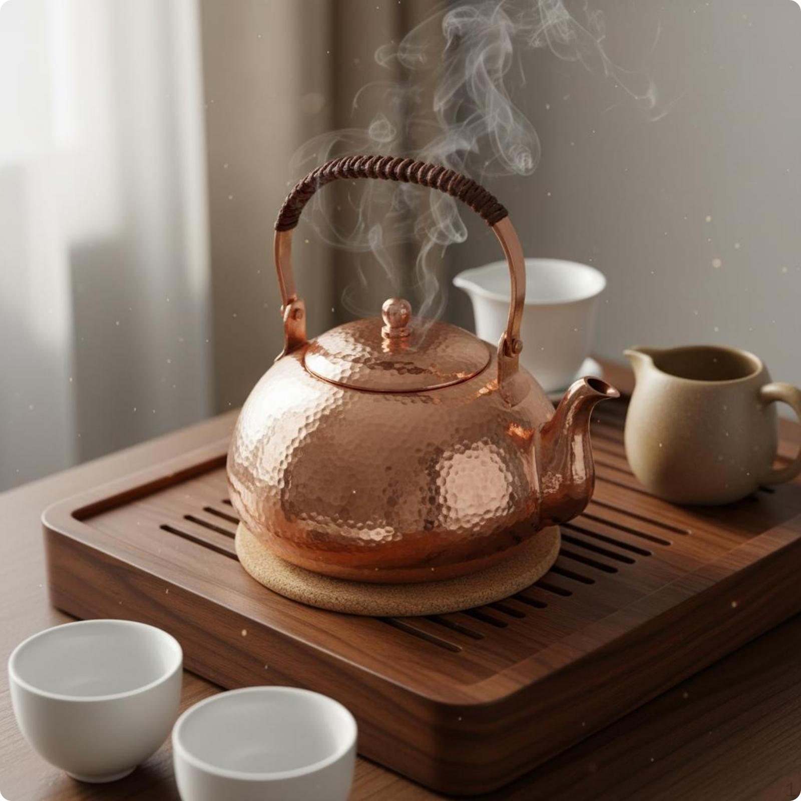 Burgundy Copper Kettle Thickened Tea Thick Wall Handmade Teapot Original Original