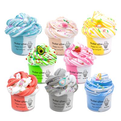 Slijmset voor Kinderen 8 stuks Gemengde Katoenpasta DIY Volwassenen Kinderen Decompressiespeelgoed Boetseerklei