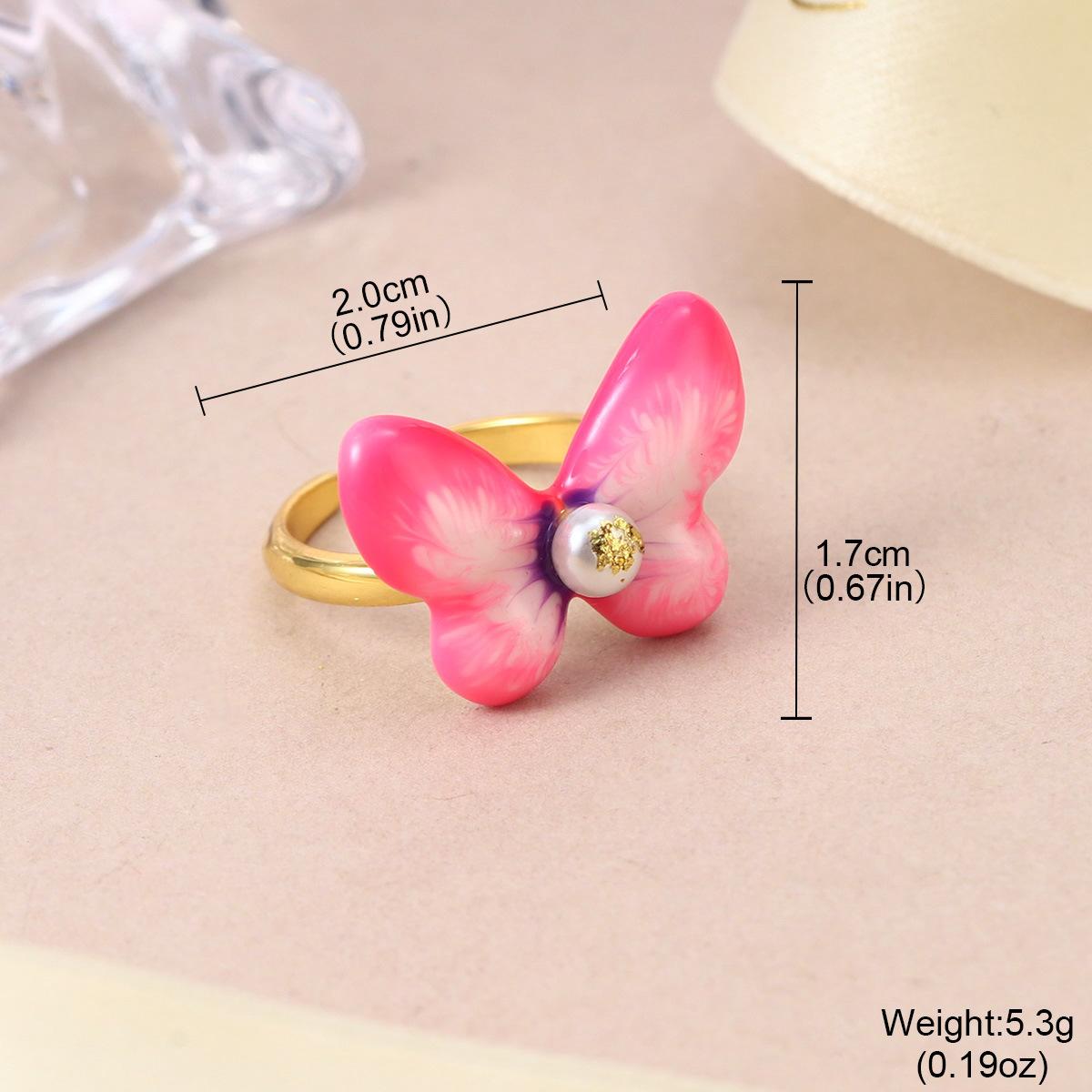 

Spring high-end natural pearl ring design bird brooch does not fade flower opening ring women s adjustable