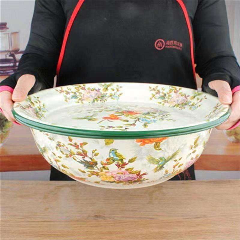 YAHOO Speciale Set Bacinelle Smaltate Thi per Uso Domestico Bacinella per Lavare Verdure Bacinella per Ripieno Ravioli rotonda ape Utensili da Cucina Fatti a Mano