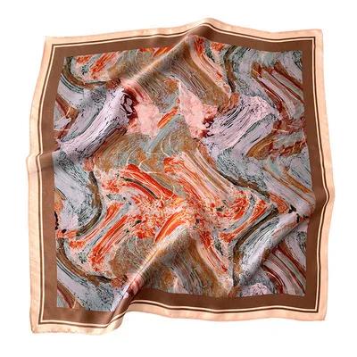 New 100% Natural Real Silk Scarf Fashion Women Summer Beach Small 53*53cm Neck Scarves Shawl Bandana Hijab Pashmina Poncho 2026