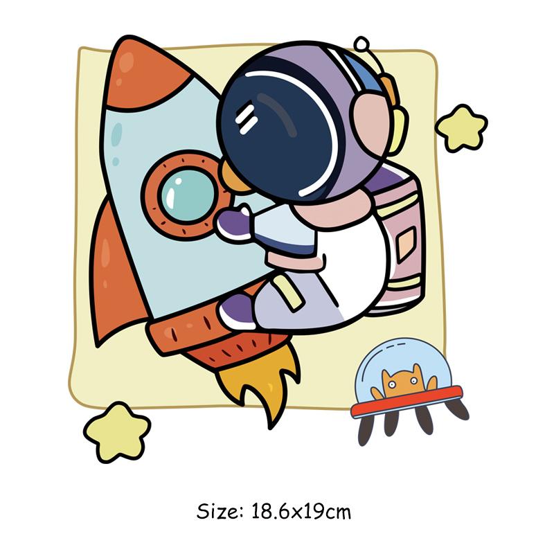 

Нашивка для одежды, ракеты, астронавт, тепловой пресс, аппликация, наклейки на одежду, футболка «сделай сам», Parches Ropa, термонакладки, перенос