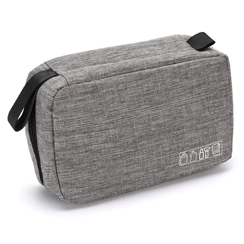 Mens Travel Bathroom Hanging Toiletry Bag Canvas Dopp Kit Necessaries Bag Shaving Shower Women Beauty Cosmetic Makeup Organizer