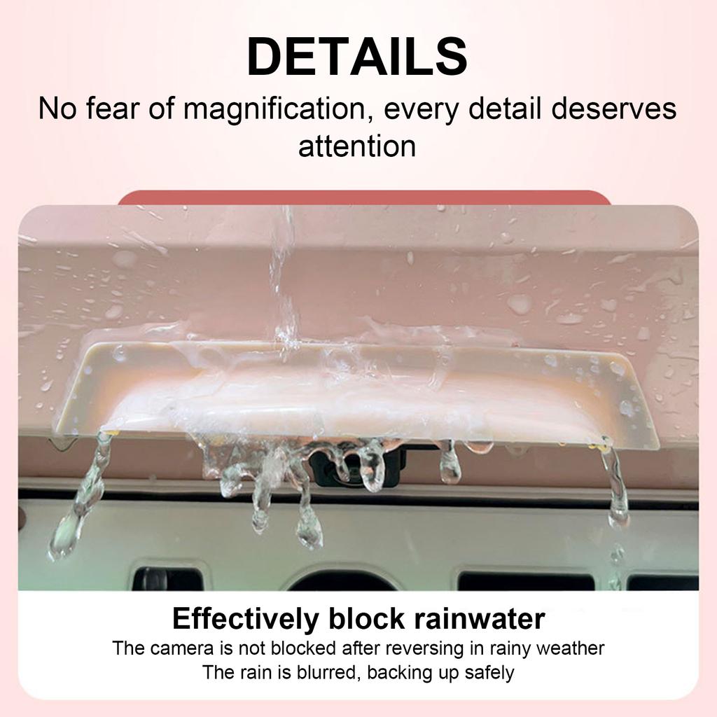 Auto Reversing Mirror Camera Rain Shield Car Modification Outdoor Rainproof Waterproof Shield Car Decoration Exterior Accessorie