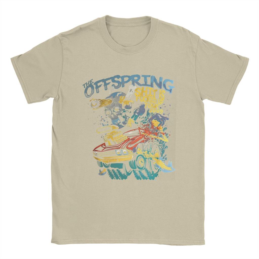 Punk The Offspring Funny T Shirt Men's Cotton Unique T-Shirts Round Neck Tees Short Sleeve merch Plus Size