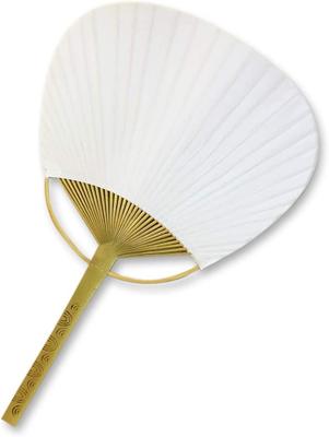 Bamboo Fans, Flat Handle, Plain, for Crafts (Set of 10)