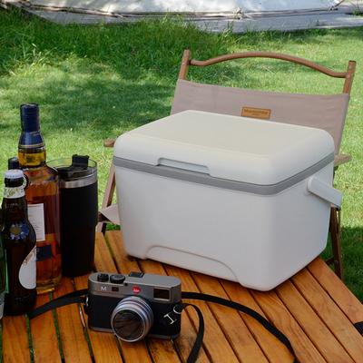 Velká chladicí nádoba Přenosná kempingová lednice Inkubátor Velká kapacita Autonádoba na led Uchování tepla Kempingové vybavení na BBQ