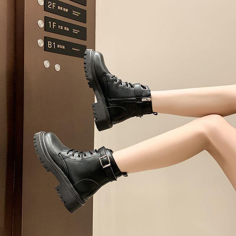 Martin Boots Women's British Casual Short Boots Children's 2025 Autumn New Sweet Cool Single Boots Platform Locomotive Boots