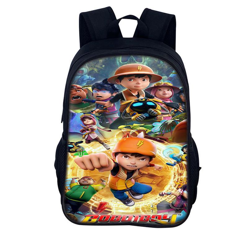 Elements Heroes Boboiboy Kids School Backpack With Durable Nylon Material For Elementary Students