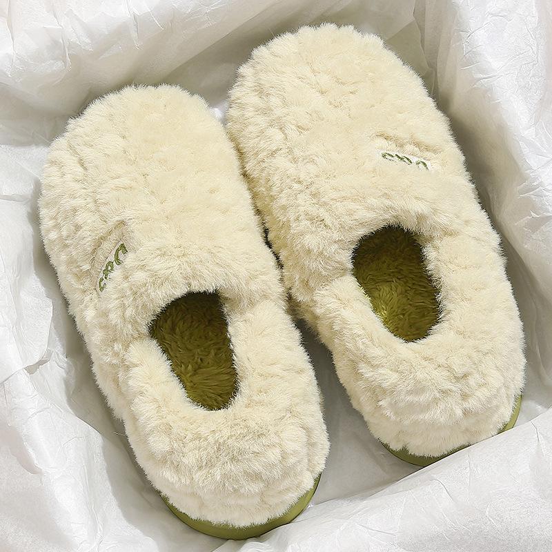 Pantofole Invernali da Uomo 2025 in Peluche di Cotone per Interni/Esterni - Suola Spessa e Tallone Coperto.