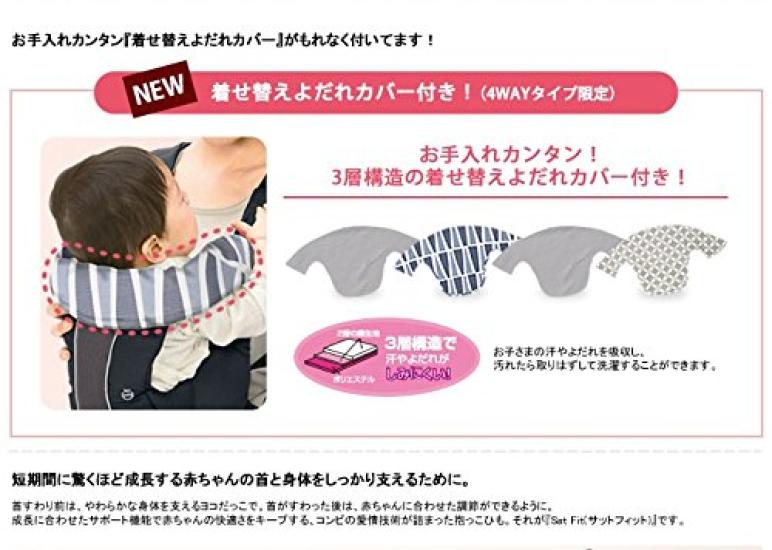 Combi Ninna Nanna Satfit Teardrop Navy with Interchangeable Drool Cover 4-Way SM-D