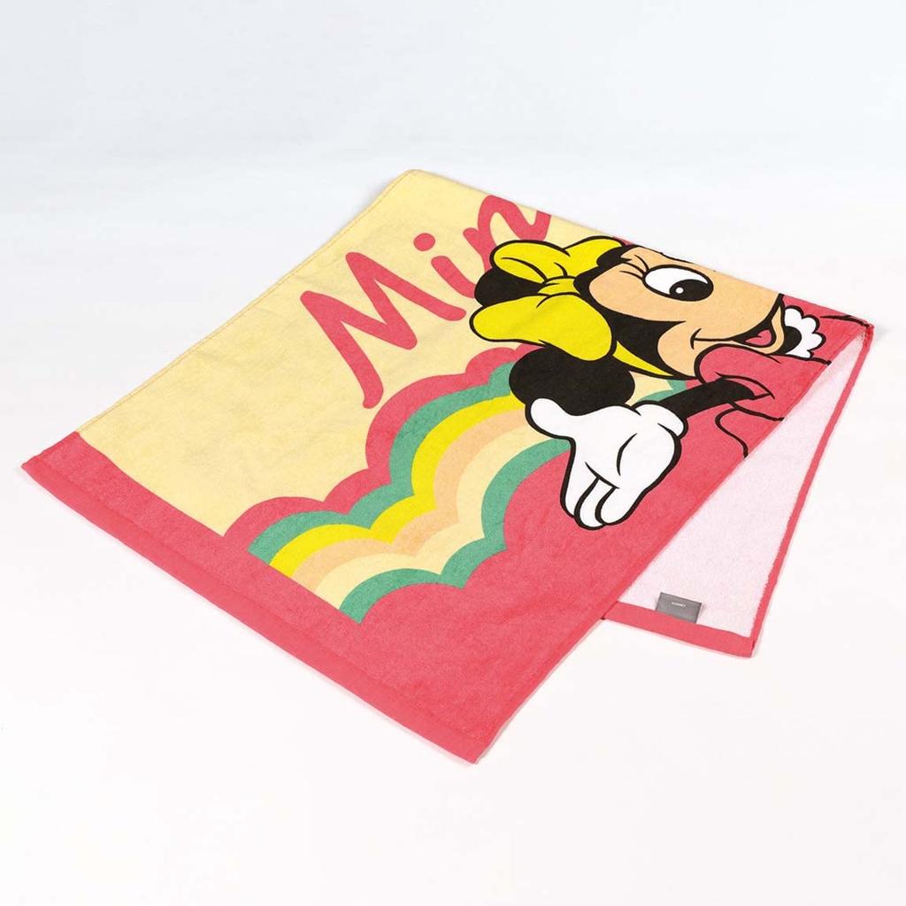 Skater Compact Bath Disney Retro Minnie 50cm X Towel, Mouse, 104cm, TOB100-A