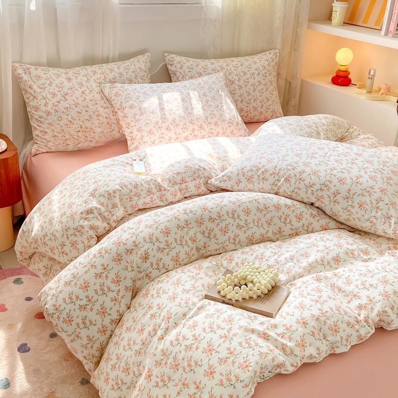 Home Comfort Cloud Cotton Four-piece Set Sheet Dormitory Three-piece Set
