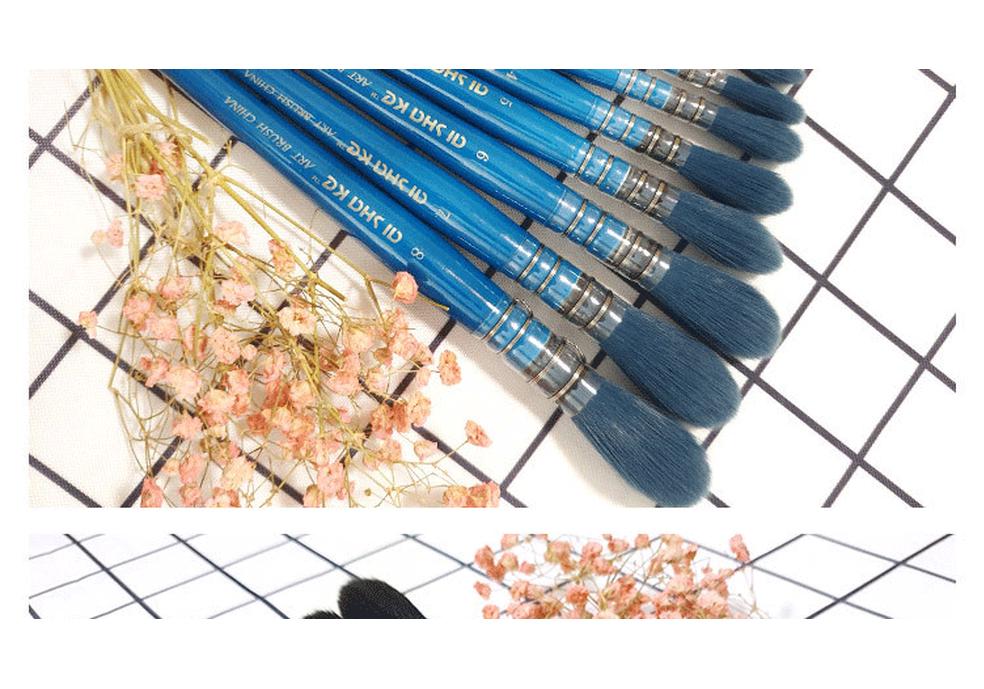 Aishake Imitation Squirrel Hair Watercolor Brush - Red Fat Man Mop, Single Stick, Made with Imported Nylon Hair