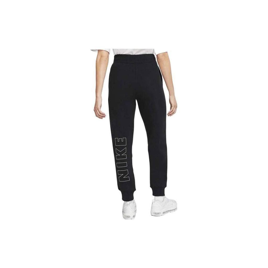 Nike Logo Print Knitted Running Training Jogger Pants Women bottoms Black DB3837-010
