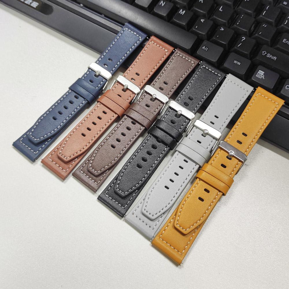 20mm 22mm Leather Strap For Fossil GEN 6 5 5E 44mm/GEN5 LTE 45mm Carlyle Watch Band Replacement Bracelets Gen 6 Wellness Edition