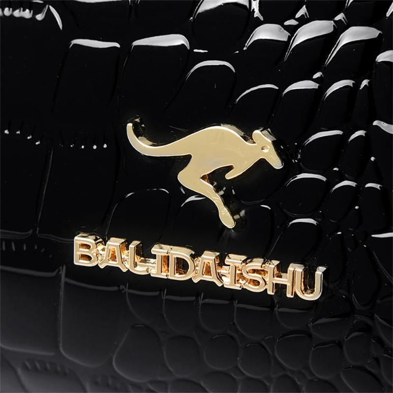 2 Layer Large Capacity Tote Bag Luxury Handbags Women Bags Designer Crocodile Pattern Ladies Boston Shoulder Bag High Quality