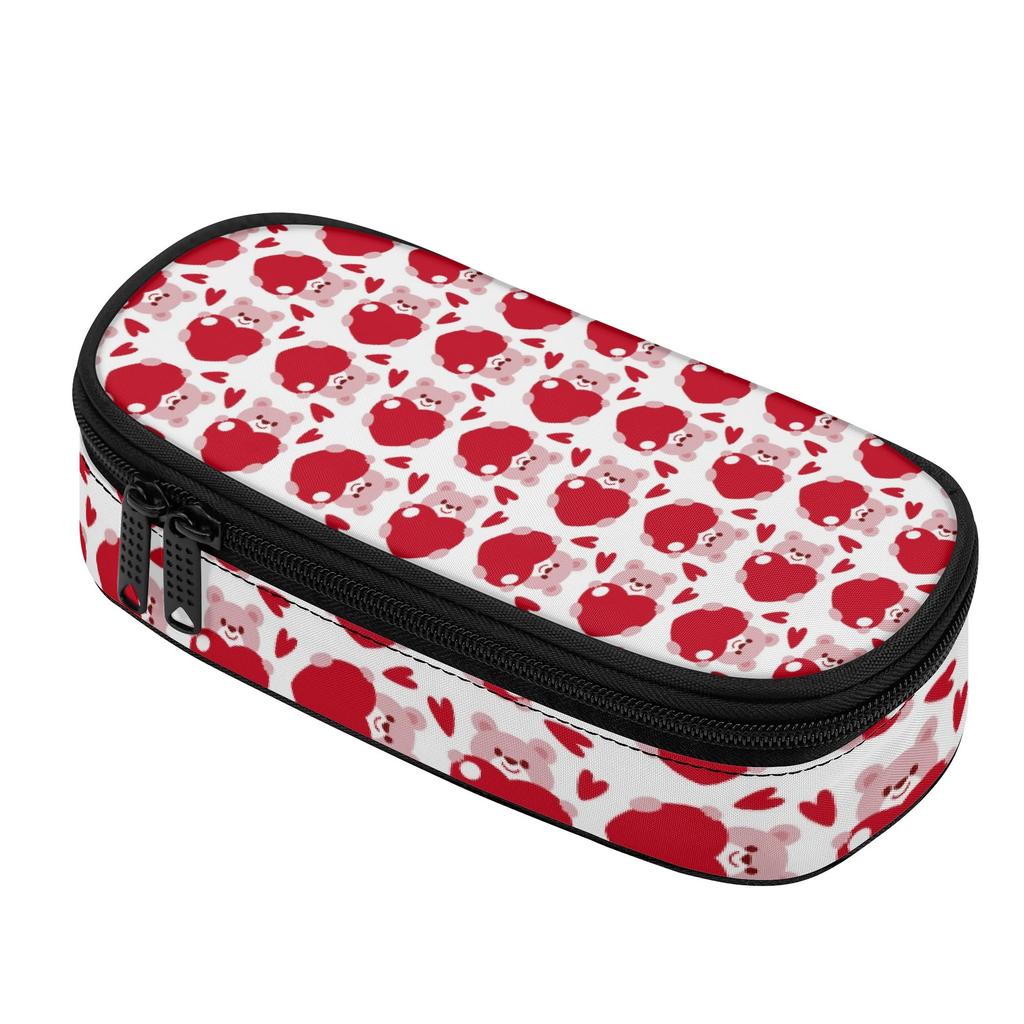 Pen Case Easy Open Zipper Roomy Interior 300D Polyester with Mesh Pocket Removable Divider and Pen Slots for Teens and Students