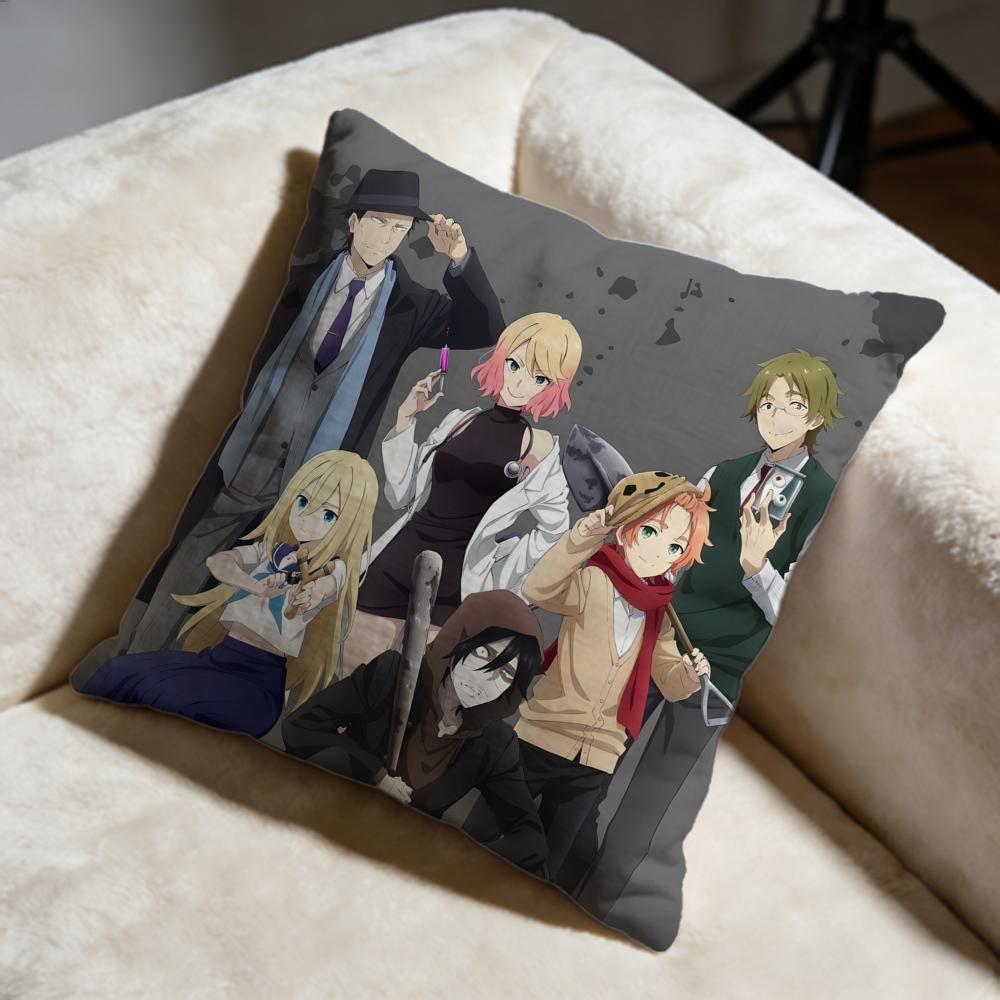 Stylish AAngels of Deathiou Cushion Cover Soft Decorative Pillow Case Suitable for Bedroom Sofa Car Travel Use