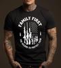 Mens Pro Gun Tshirt Family First The Second To Protect Them Patriotic Tshirt
