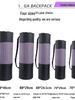 Portable Non-Woven Yoga Mat Bag with Multiple Sizes, Easy Storage, Large Capacity, and Mesh Design