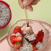 Set of 3 Steel Tea Spoon Small Household Ice Cream Spoons and Fork Kitchenwares