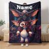 Custom Name Mysterious Creature Portrait Blanket for Couch & Bed, Plush Cozy Fuzzy Blanket Super Soft & Warm Blankets for Fall and Winter. 0908141