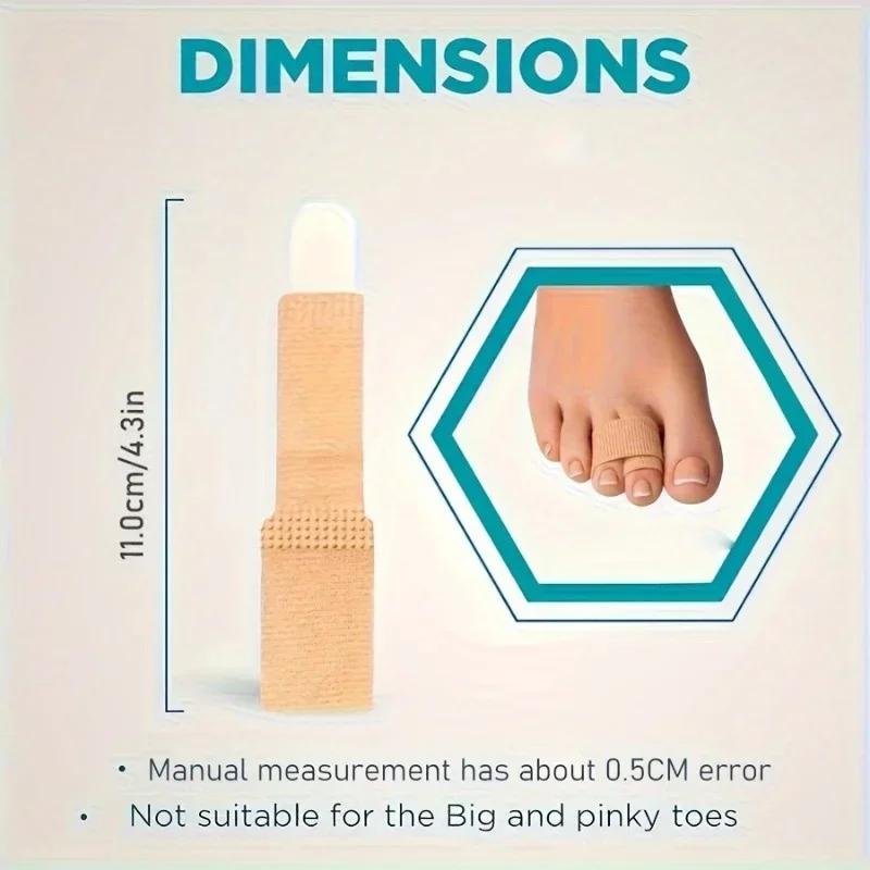 Reusable Hammer Toe Straightener, Toe Splints Cushions Bandages, For Correcting Crooked & Overlapping Toes Protector