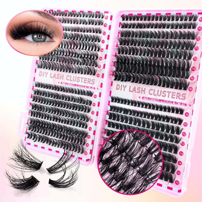 Lash Bond Asend Seal Eyelash Clusters Lasting Double-Ended Fixed Eyelash Glue Remover Tweezers Kit Eyelash Curler Brush Kit Tool