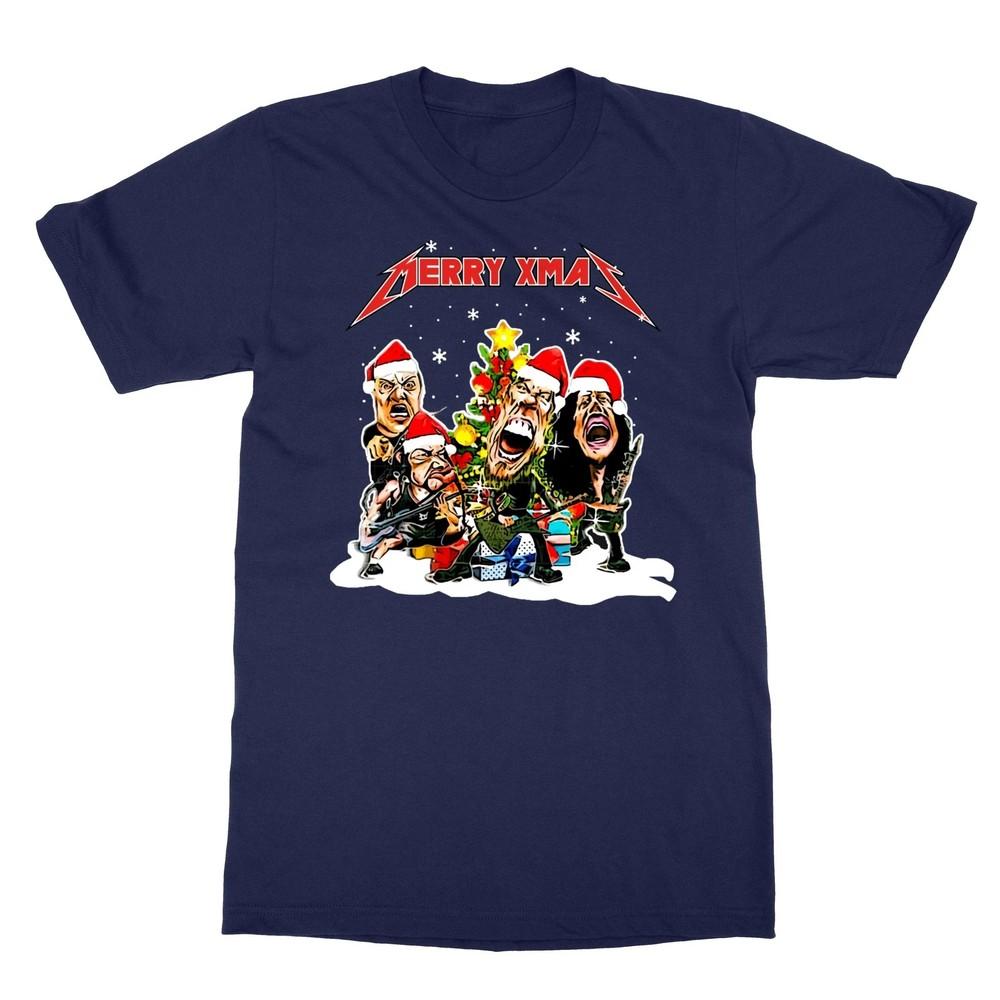 

Merry Xmas Metallica Parody Christmas Gifts For Rock Fans Men s T-Shirt Unisex T-Shirt XL