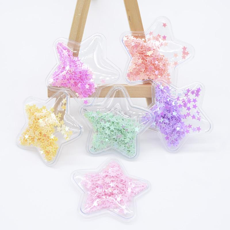 

12 шт. 50 мм, блестки, нашивки со звездами, ремесла, аппликации, сделай сам, скрапбукинг, орнамент с плоской задней частью, аксессуары