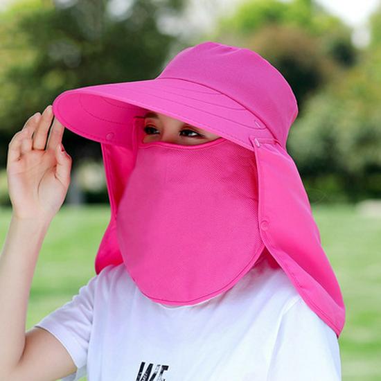 Women's Korean Style Summer Sun Hat with Large Brim, UV Protection, Detachable and Topless Design for Electric Biking or Outdoor Activities