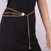 Elegant Women’s Metal Heart & Moon Waist Chain for Autumn/Winter Sweaters