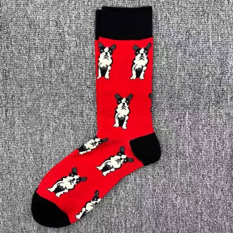 Happy Socks Men's Colorful Cartoon Astronaut Planet Floral Mid-Calf Socks, Large Size - Trendy Swedish Brand.