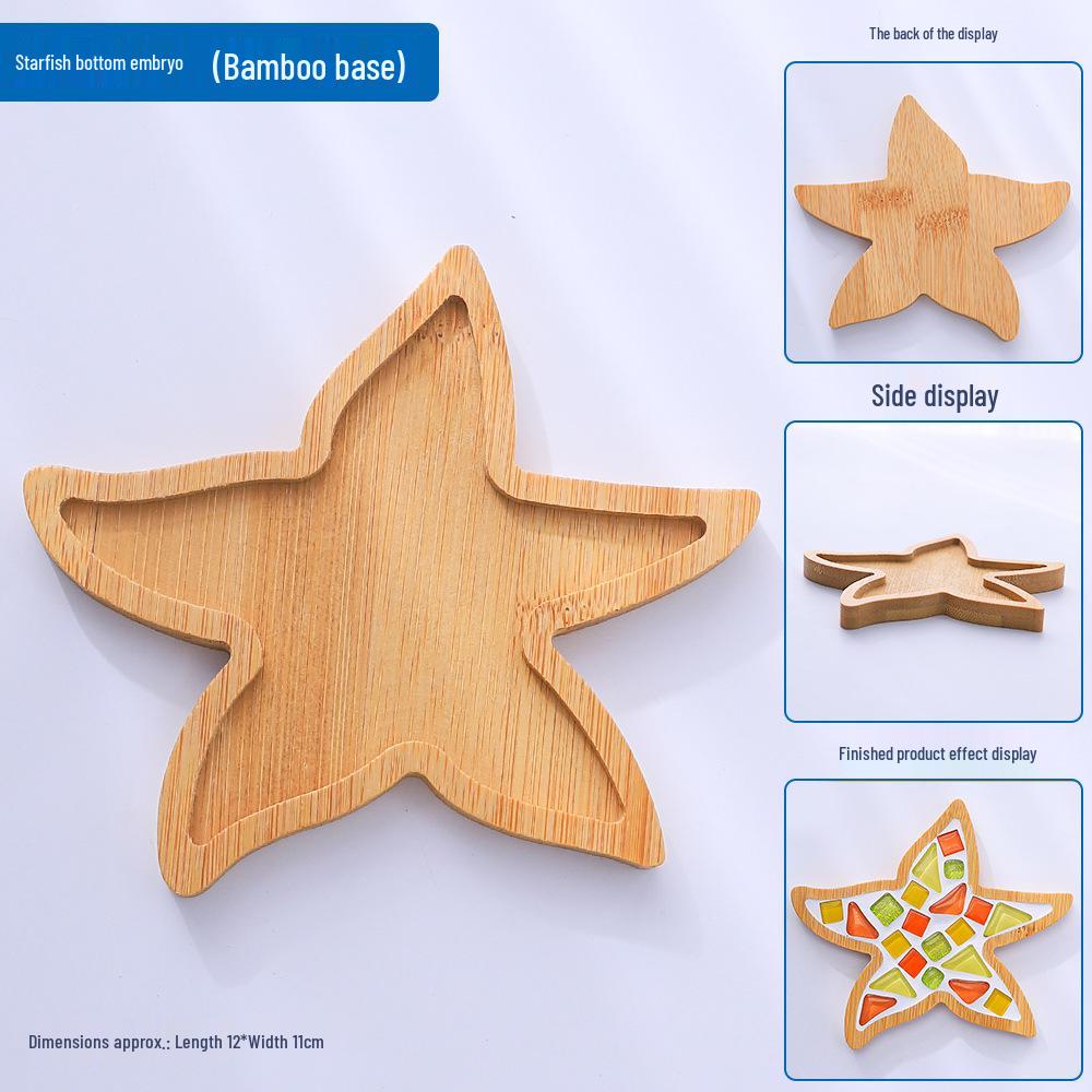 Bamboo Coaster & Placemat DIY Kit for Kids - Square & Round Mosaic Base