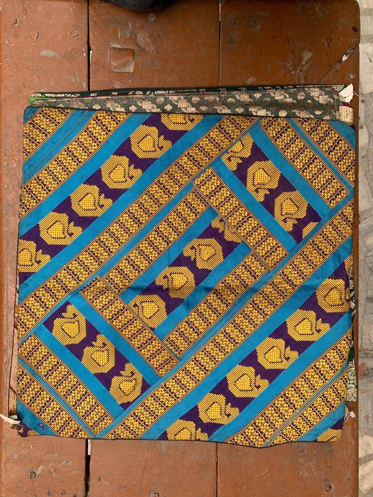 Hand Embroidered Cotton Pillow Cover: Boho Decorative Cushion 40