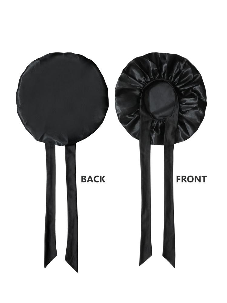 New Silky Bonnet For Sleeping Women Satin Bonnet Hair Bonnet Night Sleep Cap Scarf Wrap For Curly Hair Tie Band For CurlyHat
