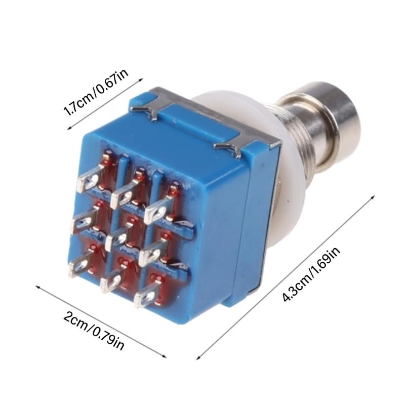 5er-Packung E-Gitarren-Effektpedale 3PDT Fußschalter Ersatz True Bypass