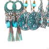 3Pairs Bohemian National Style Dangle Earrings Set Alloy for Birthday Party