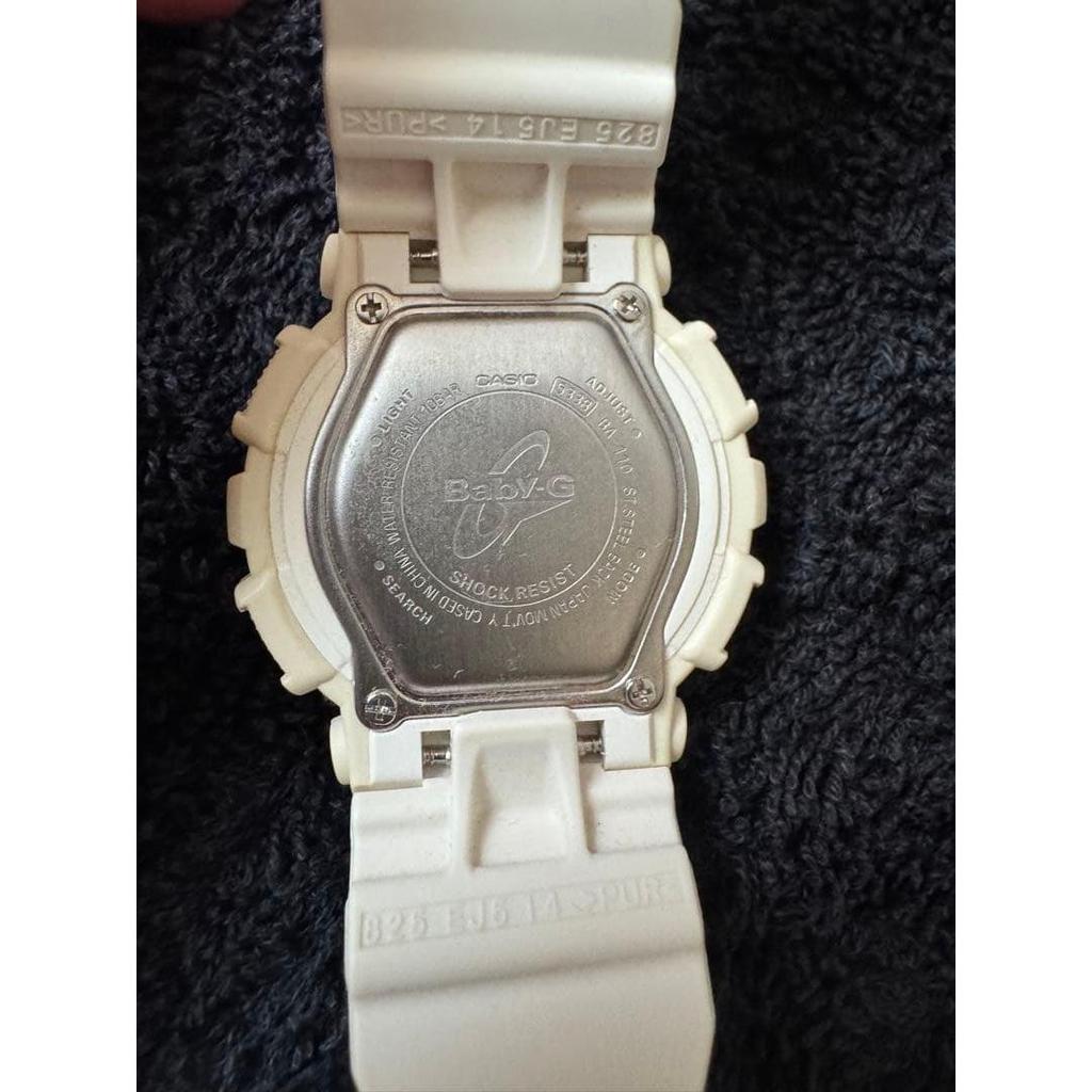 Used CASIO Baby-G Watch Body White Rose Gold