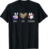 Peace Love Penguins - Penguin Lover Bird Watcher T-Shirt