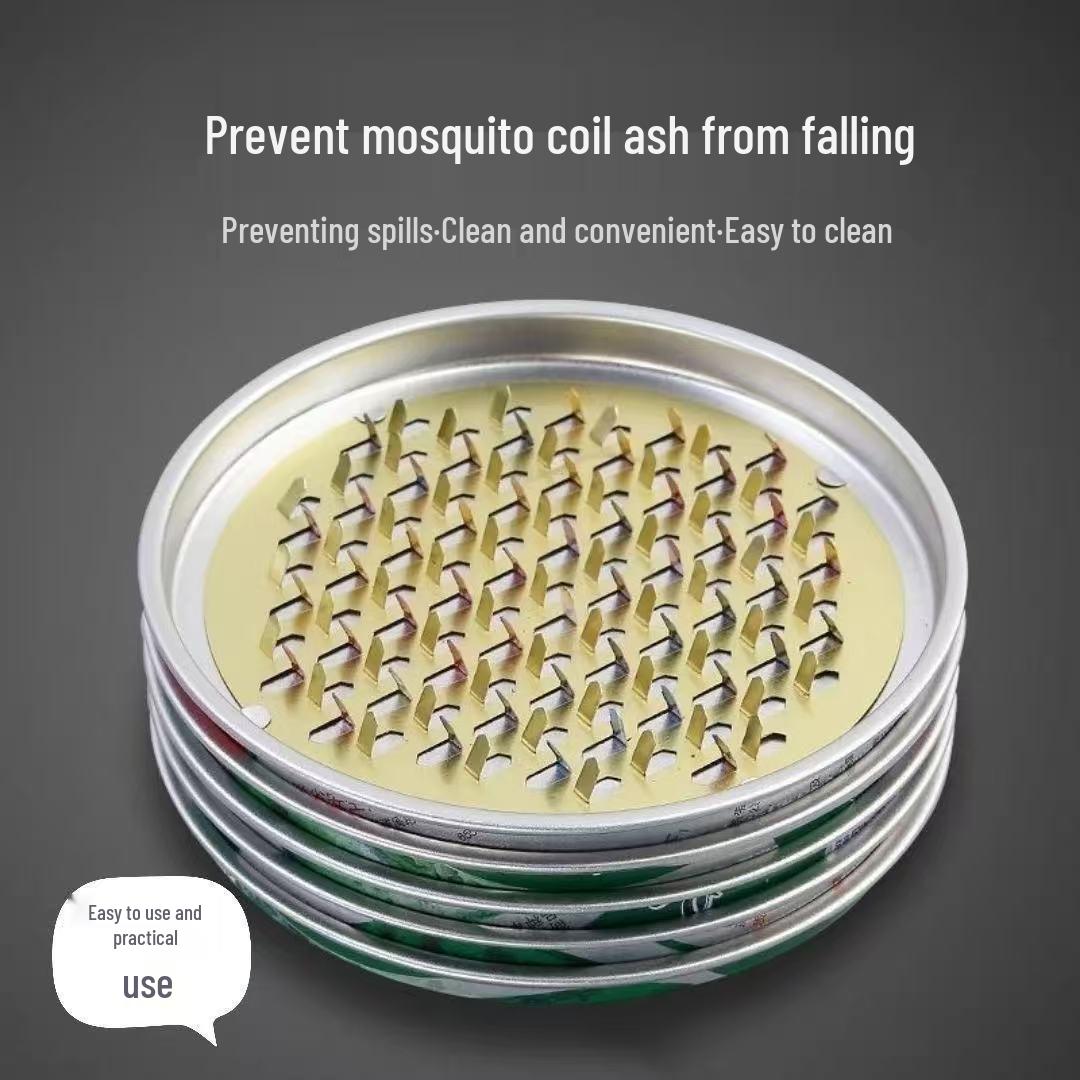 Iron Art Mosquito Coil Holder: Fireproof, Anti-Scald, Creative Box with Lid, Incense Burner.