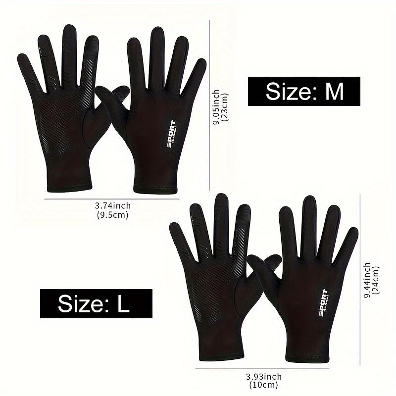 1pair Waterproof Sports Gloves for Men - Keep Your Hands Warm and Dry During Outdoor Activities