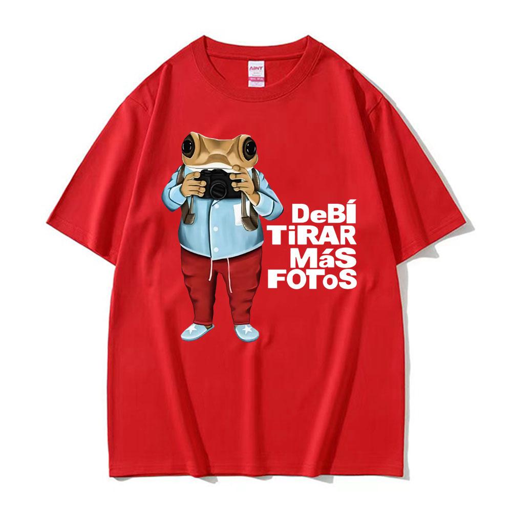 Rapper Bad Bunny Debi Tirar Mas Fotos DTMF Merch Tshirts Unisex Womens Clothing Hip Hop Fashion Casual Loose Short Sleeve T Shirt