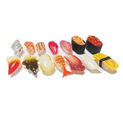 NK-SHOP Food Sample Set: 14 Types of Nigiri Sushi, Life-Size, Gift, Offering, Pretend Play, Educational Material (A)