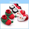 Unisex Kids Baby Winter Warm Slippers Santa Claus Shoes 3d Cartoon Design Christmas
