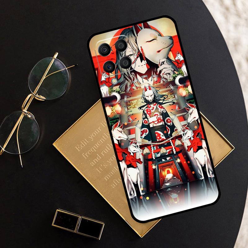 Japanese Style Anime Fox For Samsung Galaxy M11 M21 M31 M12 M13 M14 M15 M35 M55 M34 M54 M33 M53 M32 M52 M06 M16 Case