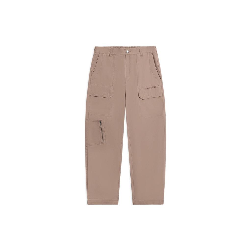 Li-Ning Counterflow Logo Straight Pants 'Brown' Men's AKXS843-2
