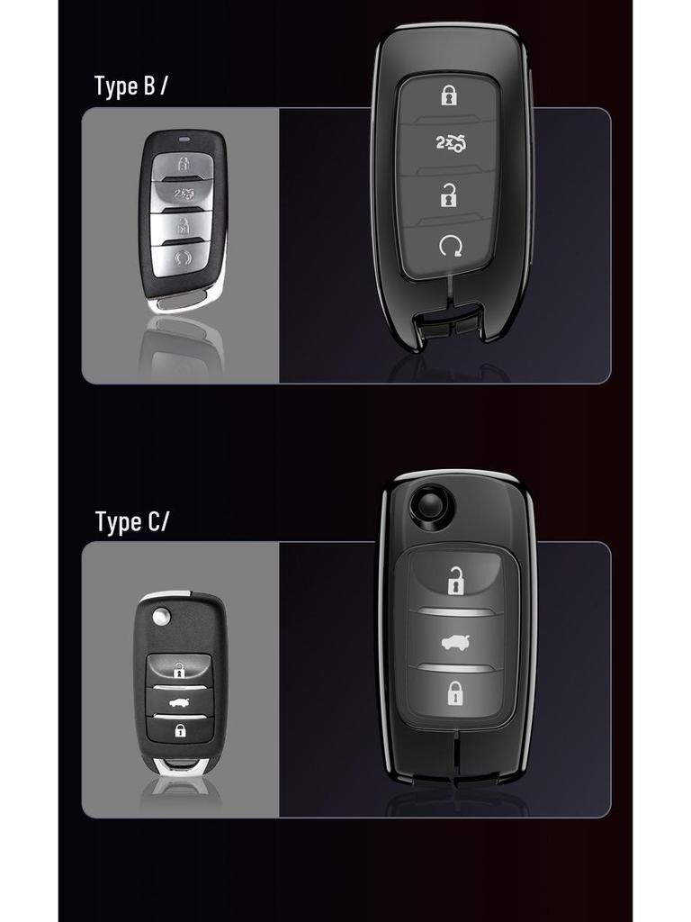 Key Case Cover for Changan CS75plus, Yidong CS55, Yuexiang CS15, Oshan CS35unit, and CS85